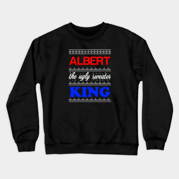 ALBERT the Ugly Sweater King> Happy Holidays Crewneck Sweatshirt by CoolApparelShop